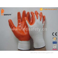 White Nylon with Orange Nitrile Gloves, 100% Nitrile Glves